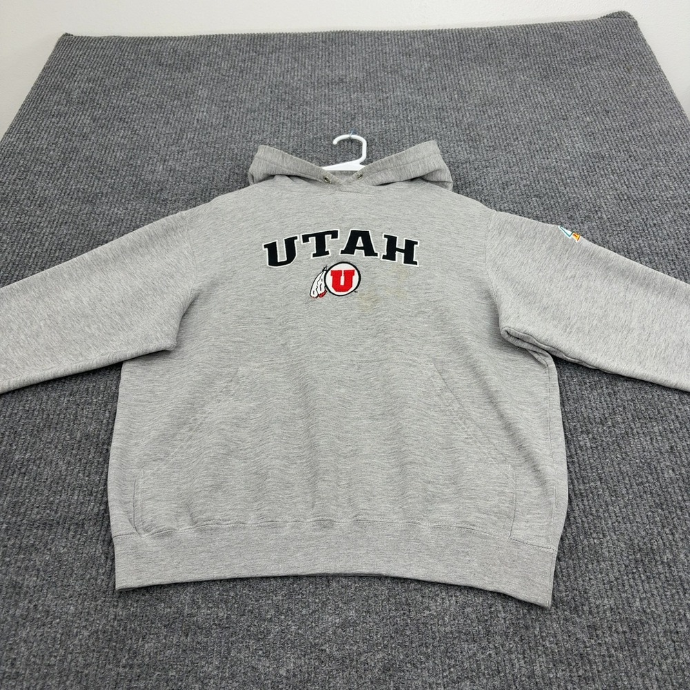 Utah Utes‎ Champs Hoodie Mens S Gray Cotton Polyester Fiesta Bowl Sporty